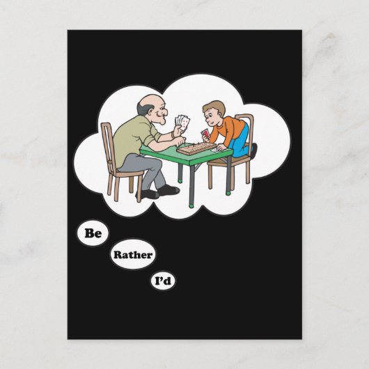 私はクリベッジ遊の方が良い ポストカード (正面)