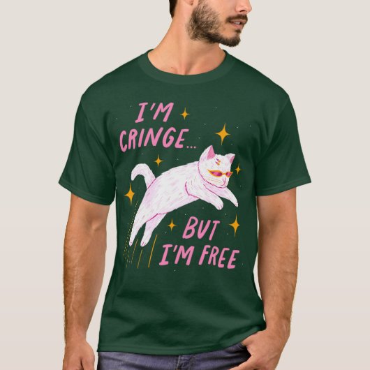 私はクリンジだけど自由 Tシャツ (正面)