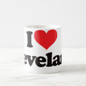 私はクリーブランドを愛します コーヒーマグカップ (中央)