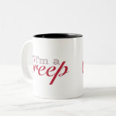 私はクリープです ツートーンマグカップ (正面左)