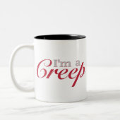 私はクリープです ツートーンマグカップ (左)