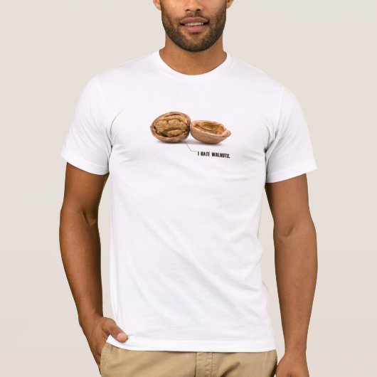 私はクルミを憎みます Tシャツ (正面)