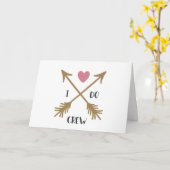 私はクルーの結婚提案をする カード (黄色い花)