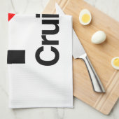 私はクルーズが大好きだ キッチンタオル (四つ折り)