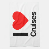 私はクルーズが大好きだ キッチンタオル (縦)