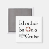 私はクルーズに行きたい マグネット (正面/裏面)