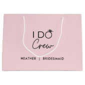 私はクルーブライダルパーティバチェロレッテの好意 ラージペーパーバッグ (正面)