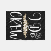 私はクルーリングや輪結婚の新郎新婦ブライダルBa フリースブランケット (正面(横))