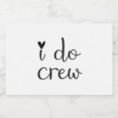 私はクルー愛ハートきらめくワインラベル スパークリングワインラベル (シングルラベル)