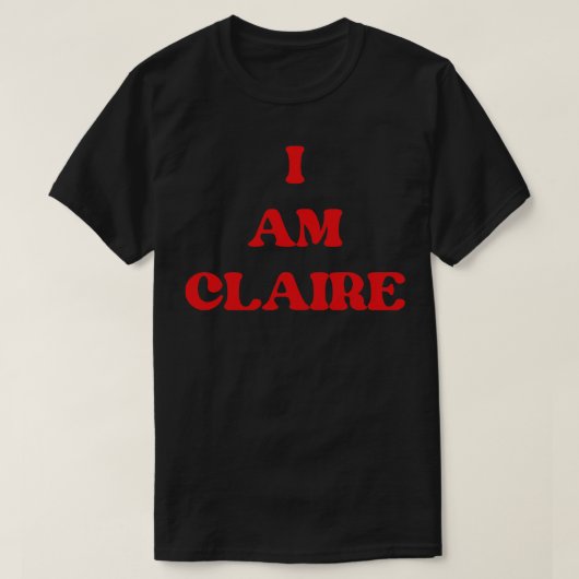 私はクレア1 Tシャツ (デザイン正面)