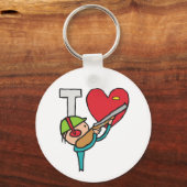 私はクレイピジョン射撃、 発砲 キーホルダー (裏面)