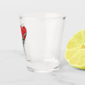 私はクレイピジョン射撃、 発砲 ショットグラス (右)