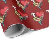 私はクレイピジョン射撃、 発砲 ラッピングペーパー (ロールコーナー)