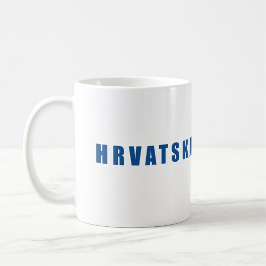 私はクロアチアが大好きだ コーヒーマグカップ (左)