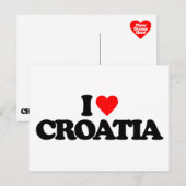 私はクロアチアが大好きだ ポストカード (正面/裏面)