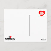 私はクロアチアが大好きだ ポストカード (裏面)