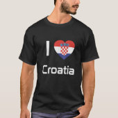 私はクロアチア国旗のヴィンテージ Tシャツ (正面)