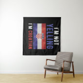 私はクロアチア国旗を怒鳴るのではない タペストリー (インサイチュ(横))