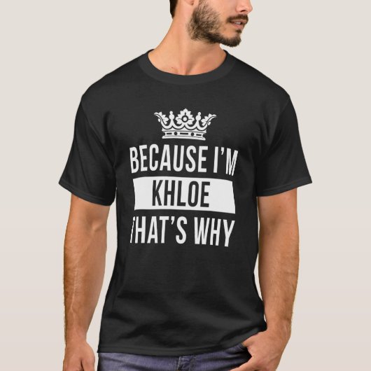 私はクロエだからクロエ Tシャツ (正面)