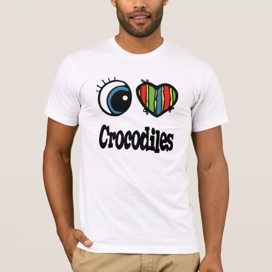 私はクロコディレスを愛する Tシャツ (正面)