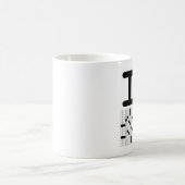 私はクロスワードパズルのマグを愛します コーヒーマグカップ (中央)