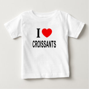私はクロワッサンを愛しています ベビーTシャツ