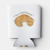 私はクロワッサン、クロワッサンビスケット食品が大好き 缶クーラー (裏面)