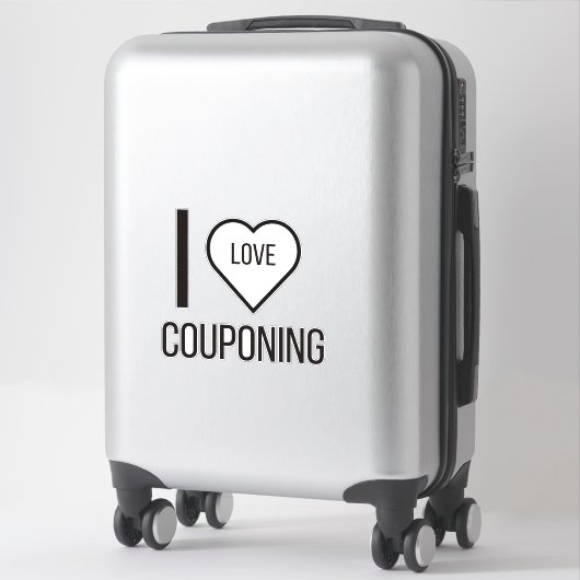 私はクーポンディングが大好き シール (スーツケース)