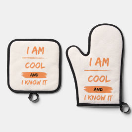 私はクールそれを知っている 鍋つかみ&鍋敷きセット