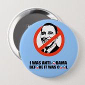 私はクールだった前にANTI-OBAMAでした 缶バッジ (正面&裏面)