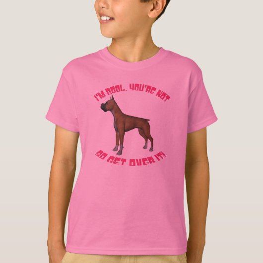 私はクールなボクサーのTシャツです Tシャツ (正面)