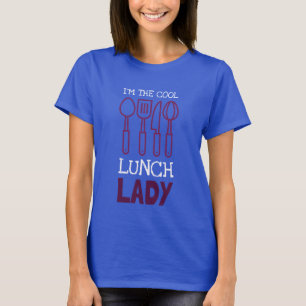 私はクールな昼食の女性です Tシャツ