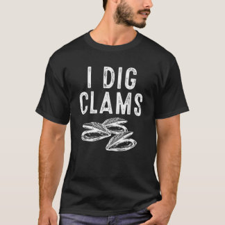 私はクールハマグリおもしろいを掘るギフトハマグリ Tシャツ