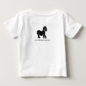 私はクールGORILLASが大好き – 動物グラフィック –  ベビーTシャツ (裏面)
