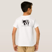 私はクールMACAQUESが大好き – 絶滅危惧動物グラフィック Tシャツ (裏面フル)