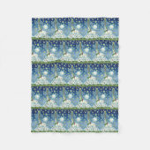 私はク信じリスマスのユニコーンで、フリースブランケット フリースブランケット (正面)