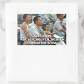 私はグエン、グエン、グエンのステッカー 長方形シール (バッグ)