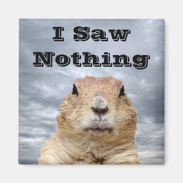 私はグラウンドホッグの日に何も見なかった マグネット