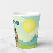 私はグラウンドホッグの日に何も見なかった 紙コップ (左)