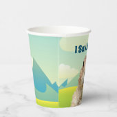 私はグラウンドホッグの日に何も見なかった 紙コップ (右)