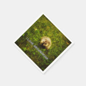 私はグラウンドホッグナプキンが大好き スタンダードカクテルナプキン (角)