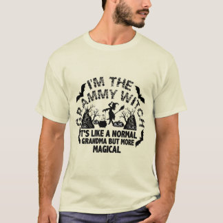 私はグラミーウィッチです。普通のおばあちゃんのようですが Tシャツ
