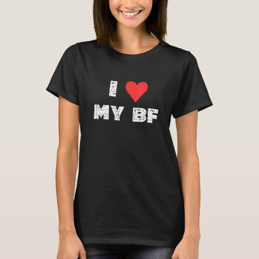 私はグランジBFが大好き Tシャツ (正面)