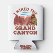 私はグランドキャニオンをハイキング 缶クーラー (裏面)