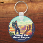 私はグランドキャニオン国立公園アリゾナをハイキング キーホルダー (正面)