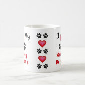 私はグランドドッグ·マグの名パーソナライズされた前が大好き コーヒーマグカップ (中央)