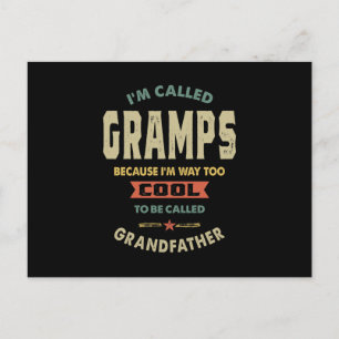 私はグランプおじいちゃんギフトとカッコいい呼ばれている ポストカード
