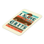 私はグリッツが大好き マグネット (左側)