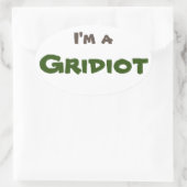 私はグリディオだ 楕円形シール (バッグ)