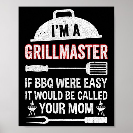 私はグリルのマスターBbqはもし簡単焼きおもしろいだった ポスター (正面)